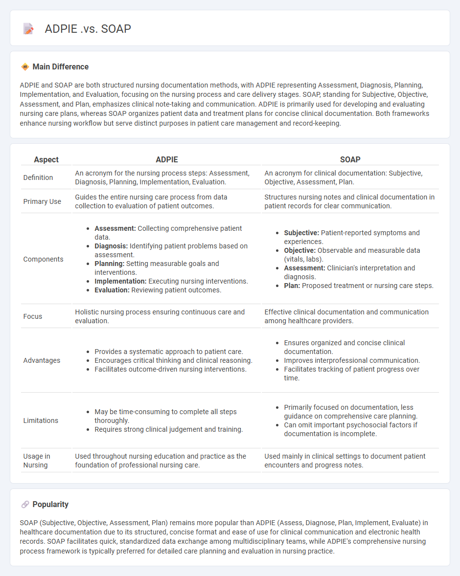 ADPIE vs SOAP in Nursing: Key Differences and When to Use Each Approach