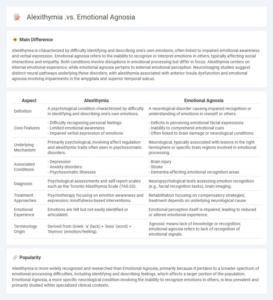 Alexithymia vs Emotional Agnosia in Psychology - Understanding the Distinctions and Overlaps