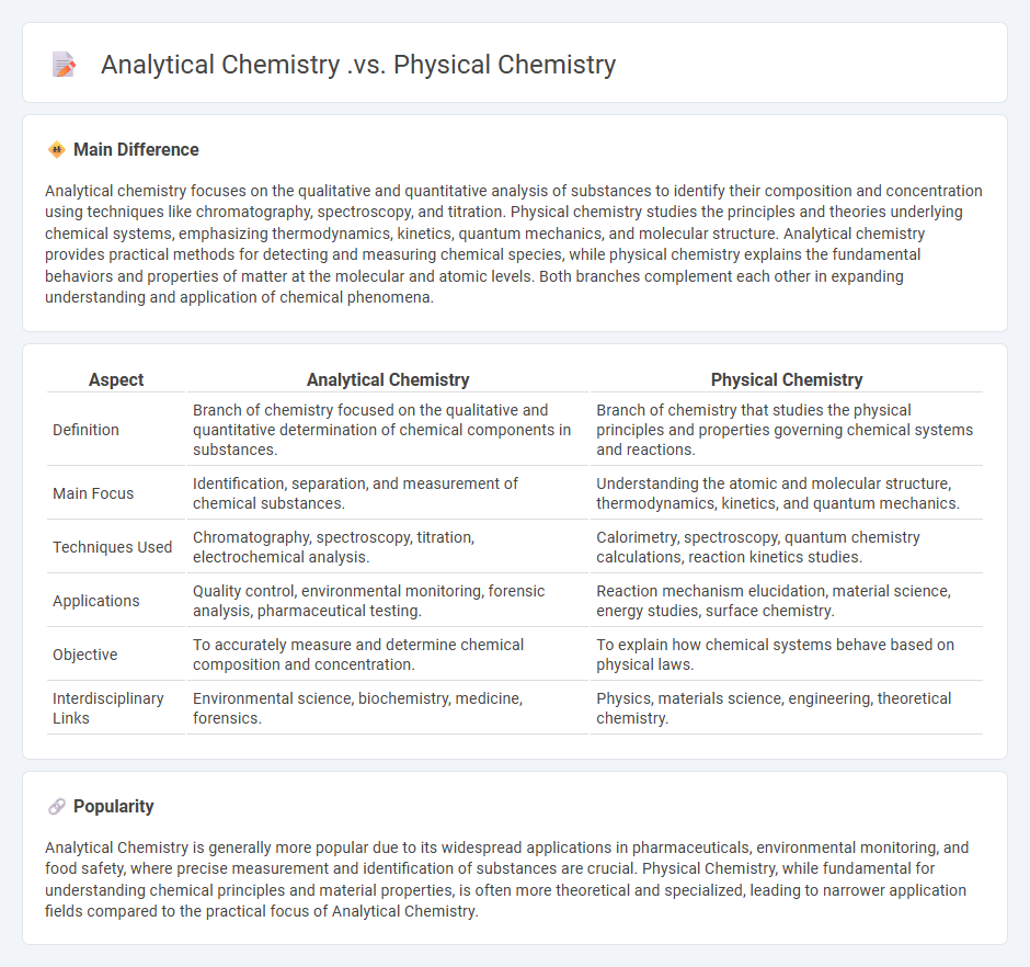 Analytical Chemistry vs Physical Chemistry - Key Differences and Core Focus Areas