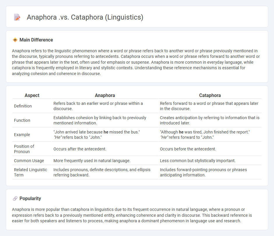 Anaphora vs Cataphora in Linguistics - Understanding Their Differences in English