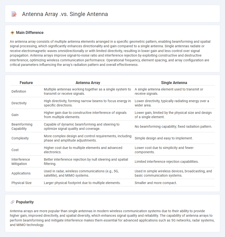 Antenna Array vs Single Antenna: Key Differences and Practical Considerations in Engineering