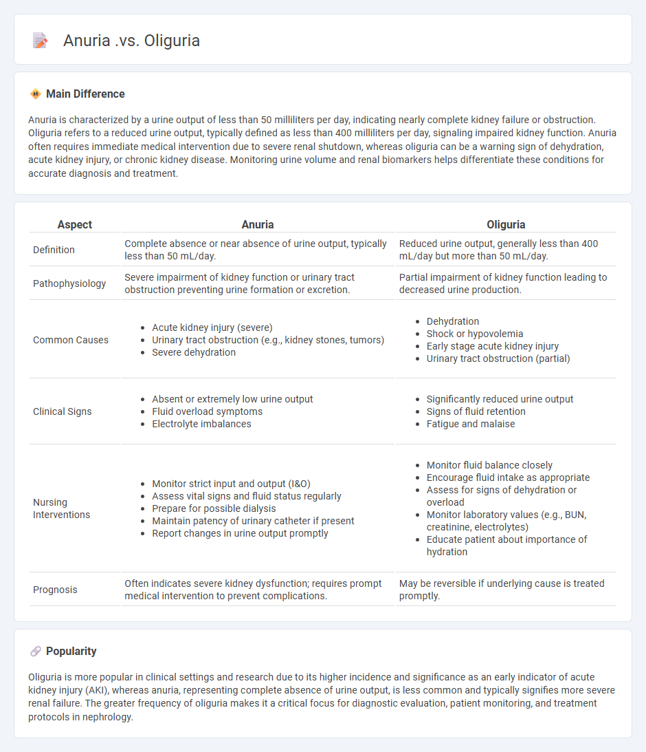 Anuria vs Oliguria in Nursing - Understanding the Key Differences and Approaches
