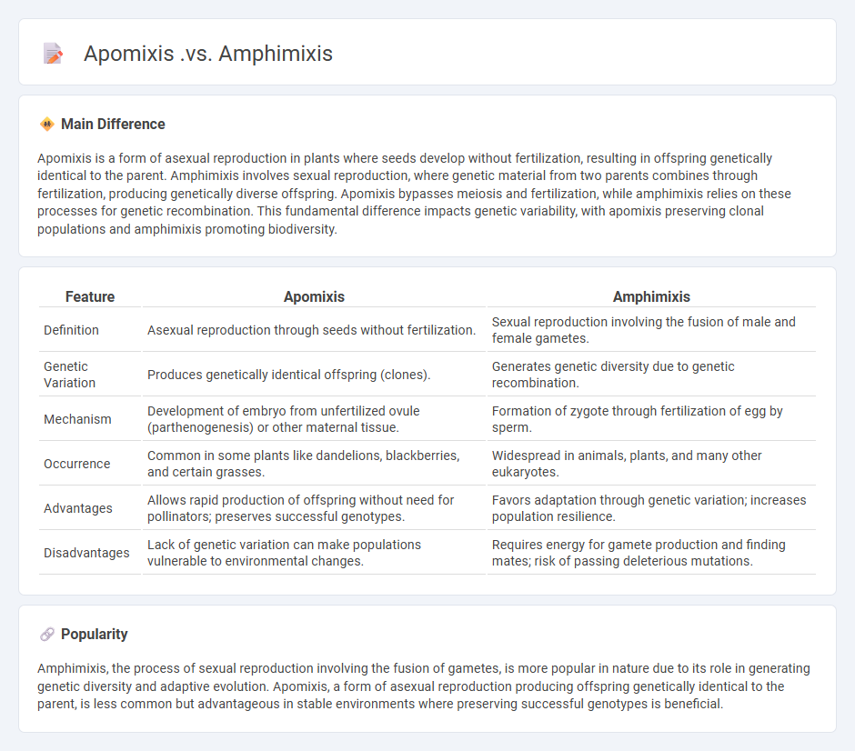 Apomixis vs Amphimixis in Biology - Understanding Key Differences in Plant Reproduction