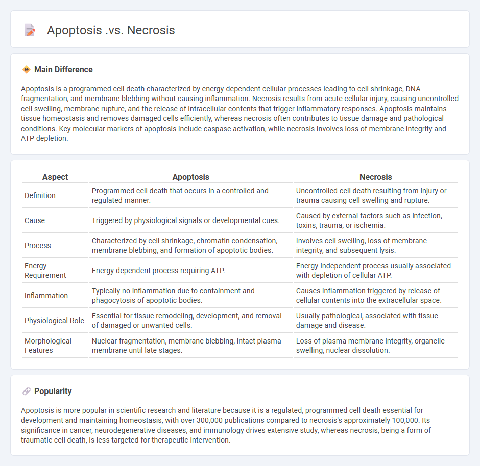 Apoptosis vs Necrosis in Biology - Key Differences and Biological Significance