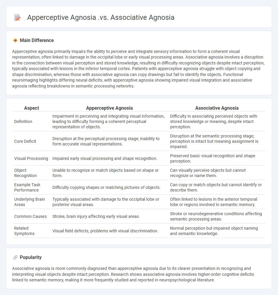 Apperceptive Agnosia vs Associative Agnosia in Psychology - Key Differences and Insights
