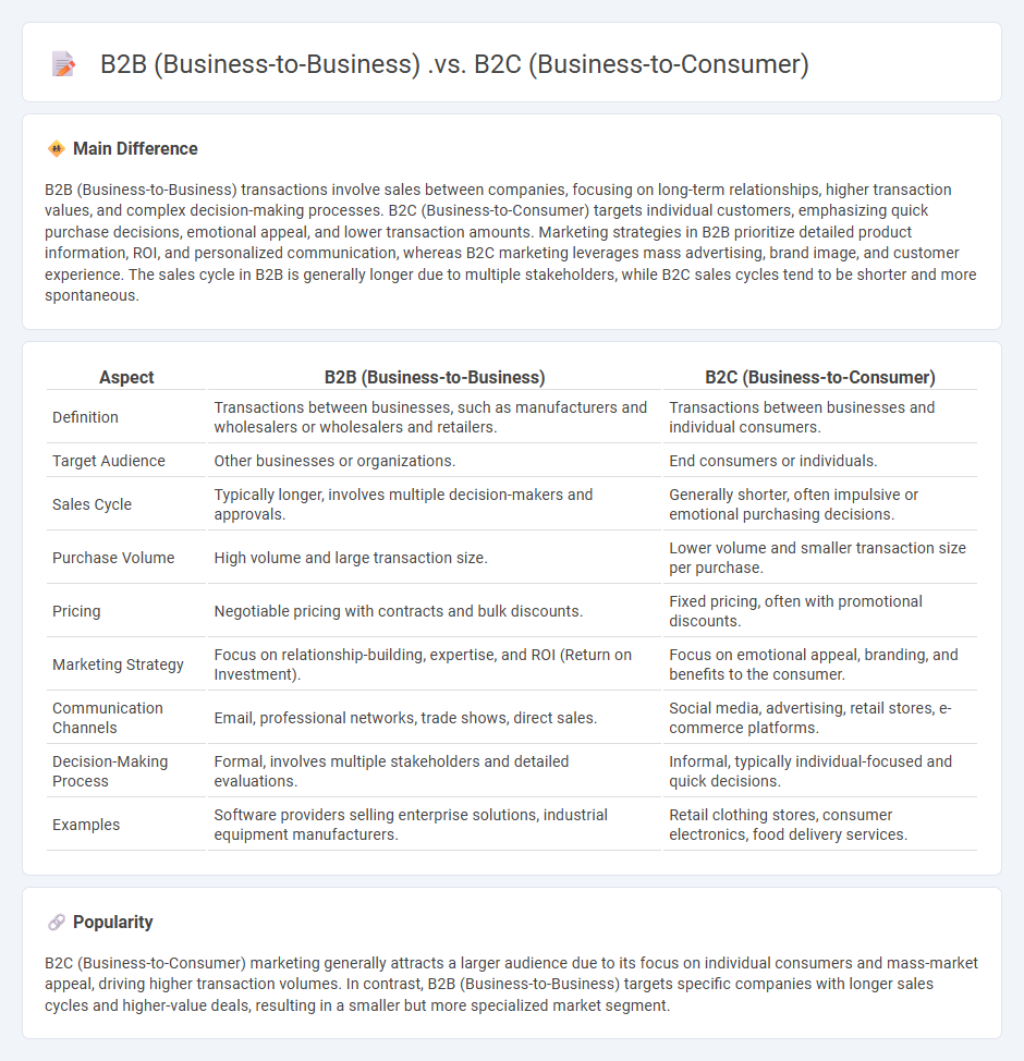 The Difference Between B2B vs B2C Business - Key Comparisons for Strategic Decision Making