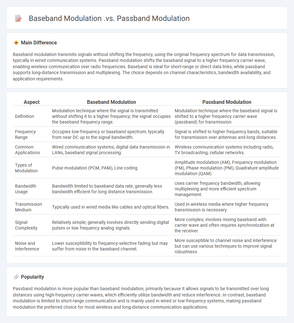 Baseband Modulation vs Passband Modulation in Engineering - Key Differences and Applications