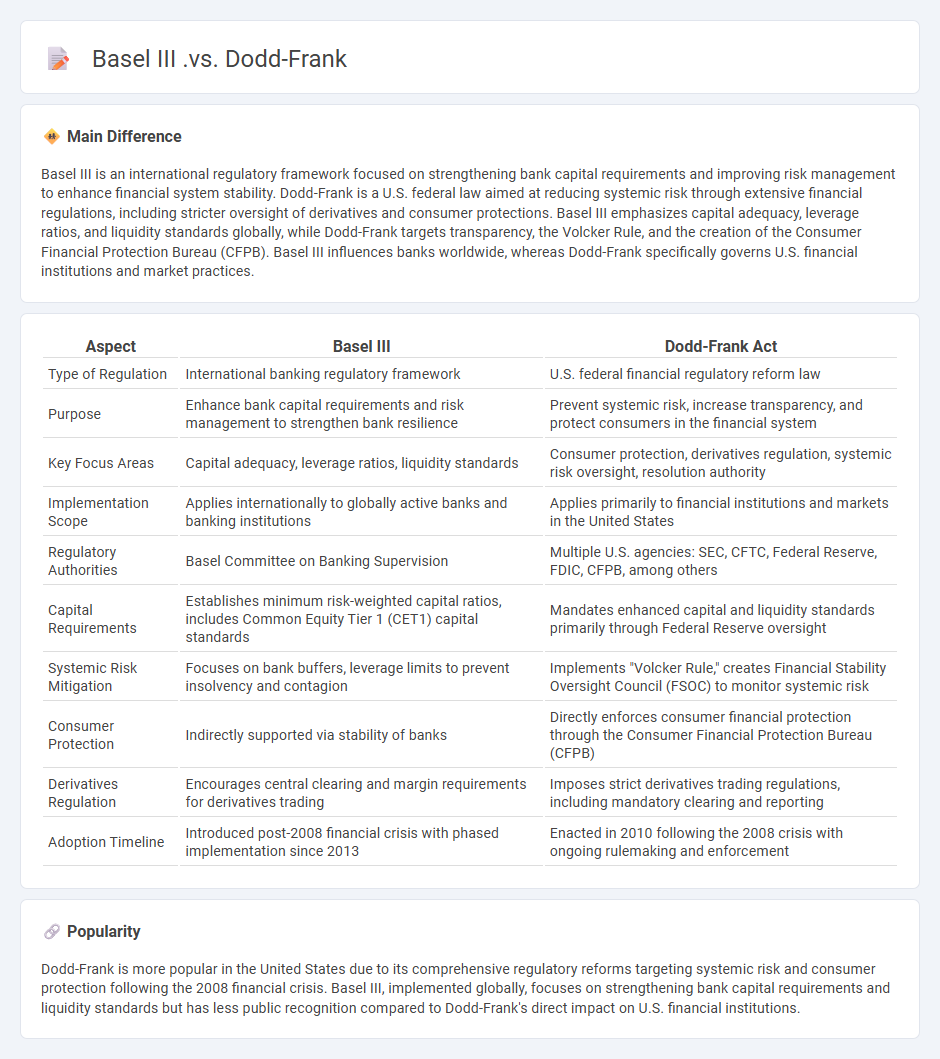Basel III vs Dodd-Frank: Understanding the Key Differences in Financial Regulation