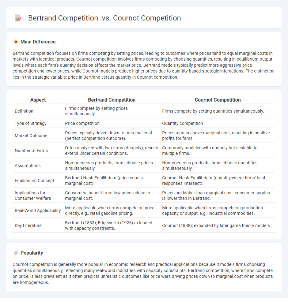 Bertrand Competition vs Cournot Competition in Economics - Key Differences and Implications