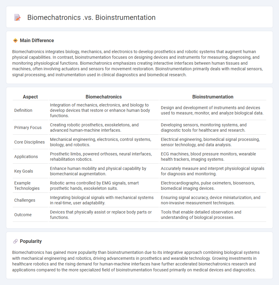 Biomechatronics vs Bioinstrumentation Engineering - Key Differences and Applications