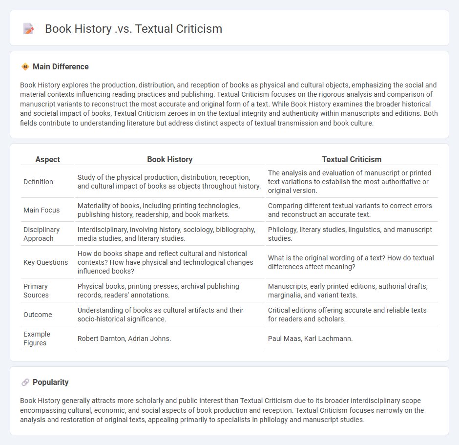 Book History vs Textual Criticism in English Studies - Understanding the Key Differences and Their Importance