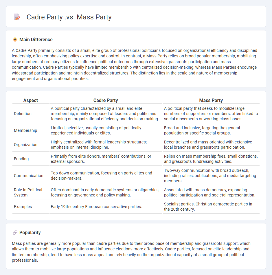 Cadre Party vs Mass Party Politics - Understanding the Key Differences