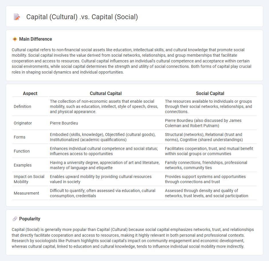 The Difference Between Cultural Capital vs Social Capital in Sociology - Why Understanding Each Matters