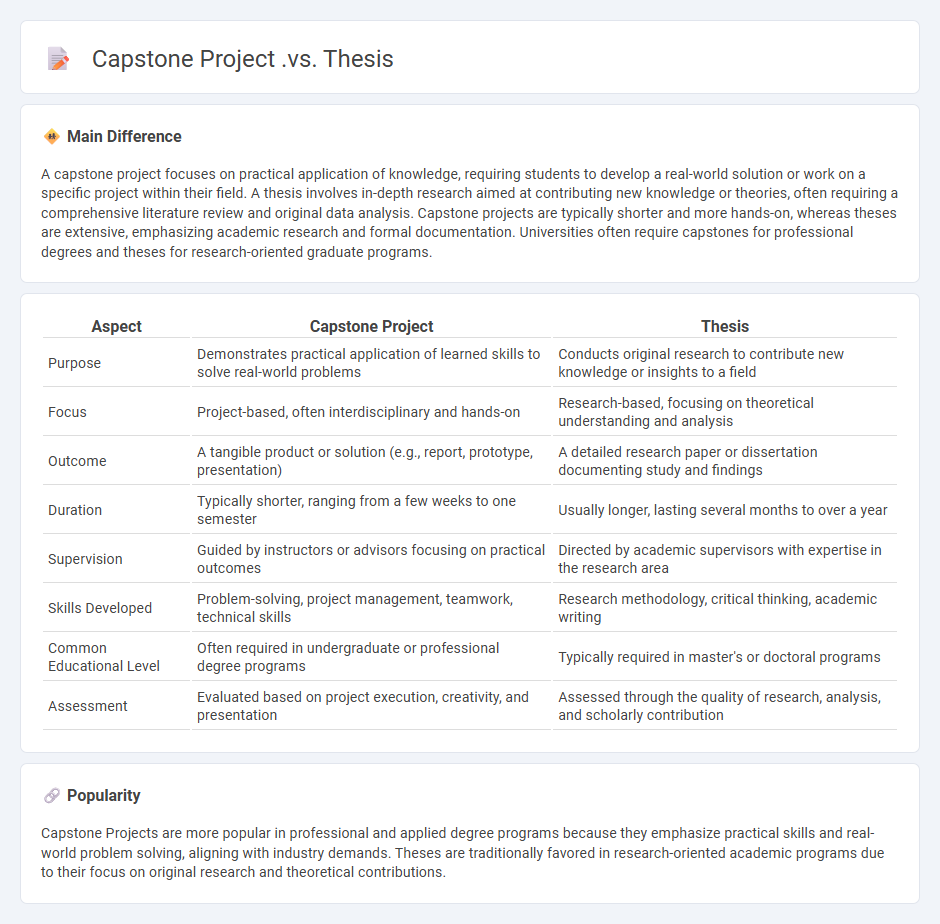 Capstone Project vs Thesis in Education - Key Differences and Choosing the Right Path