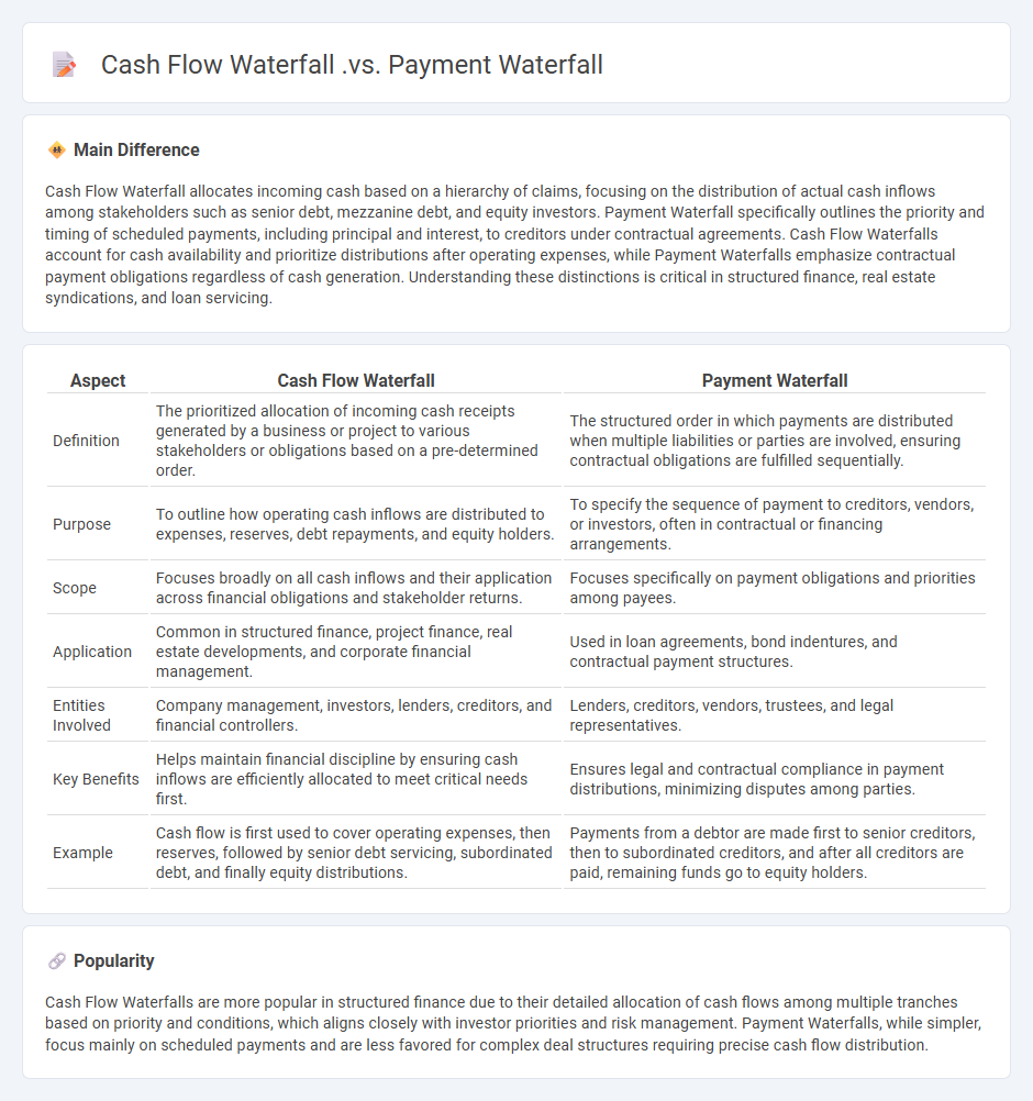 Cash Flow Waterfall vs Payment Waterfall in Business - Key Differences and Practical Applications