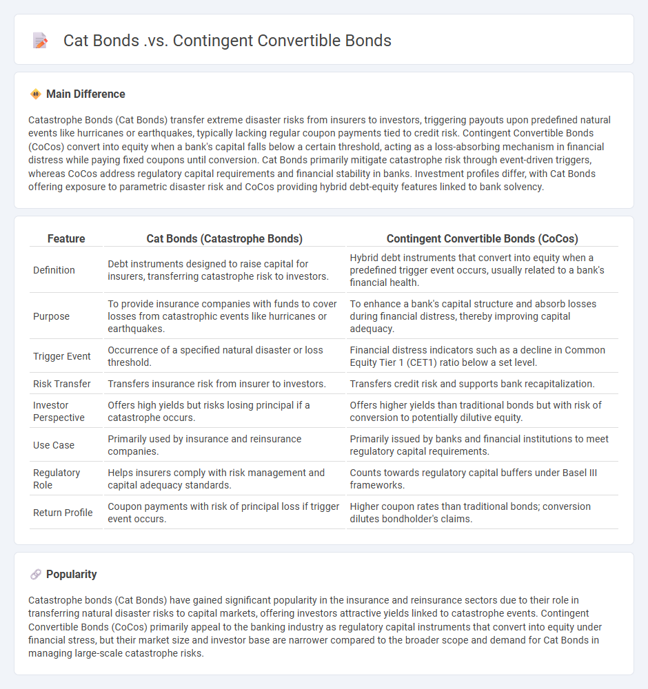 Cat Bonds vs Contingent Convertible Bonds - Key Differences for Business Risk Management