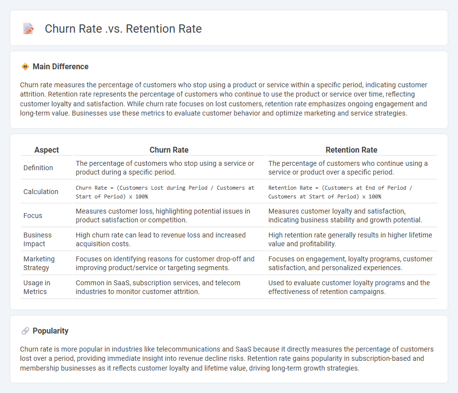 Churn Rate vs Retention Rate in Marketing - Key Differences and Their Impact on Business Growth