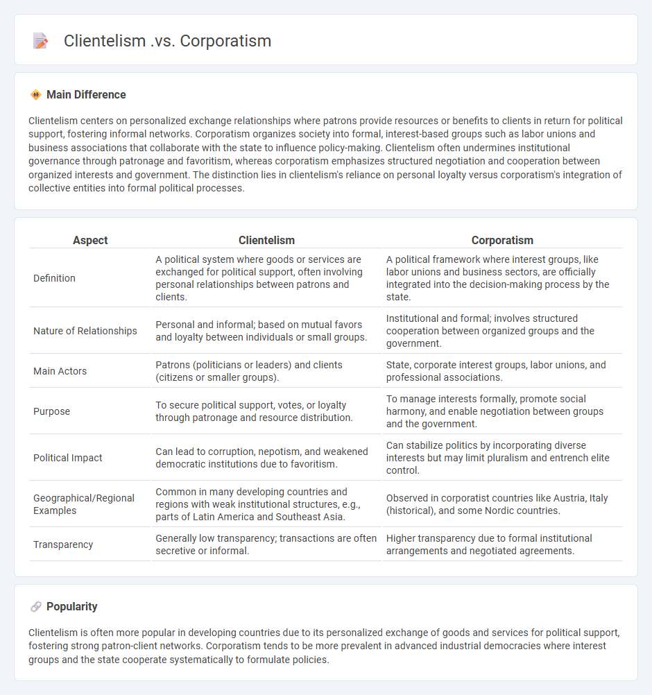 Clientelism vs Corporatism in Politics - Understanding the Key Differences and Implications