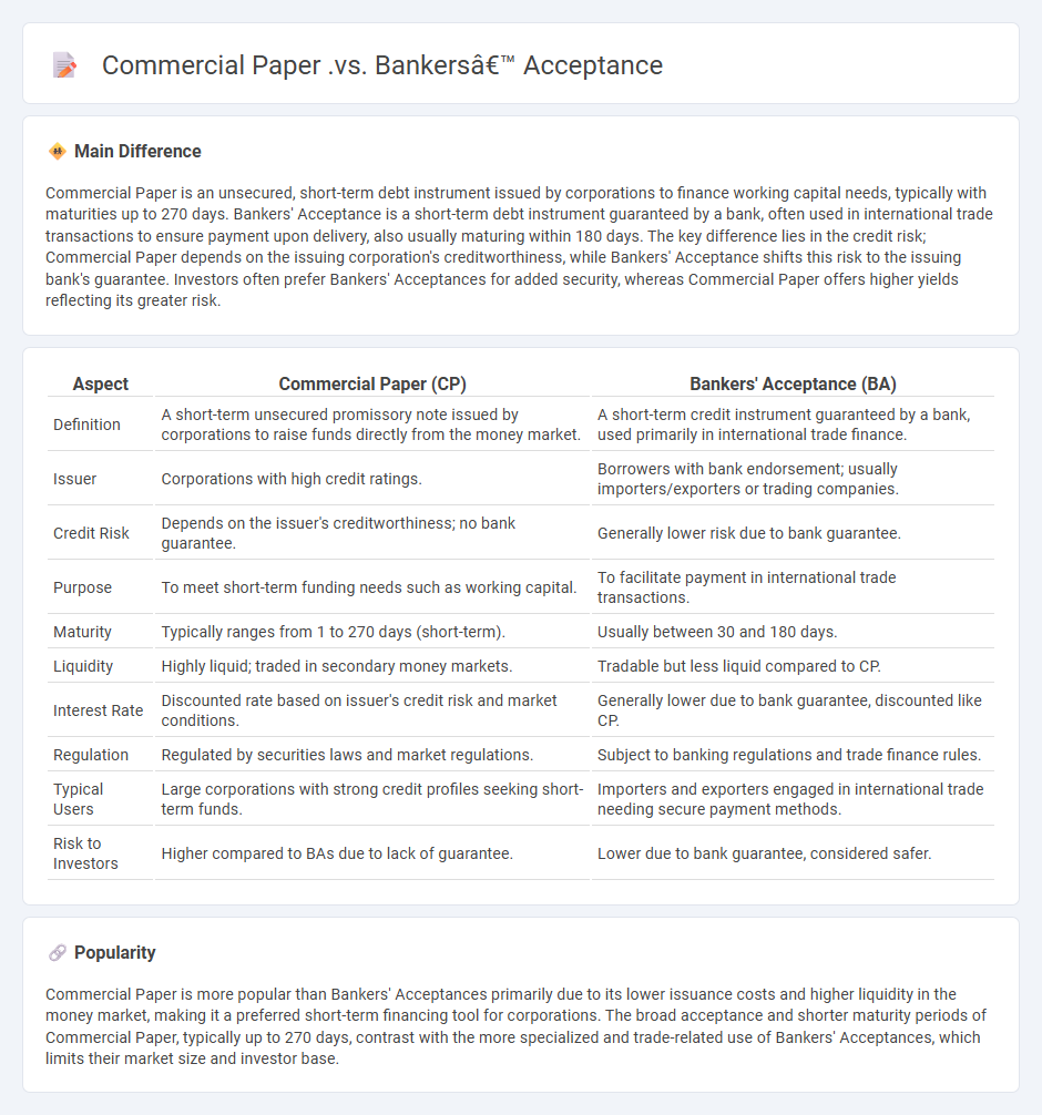 Commercial Paper vs Bankers' Acceptance: Understanding Key Differences in Short-Term Financing