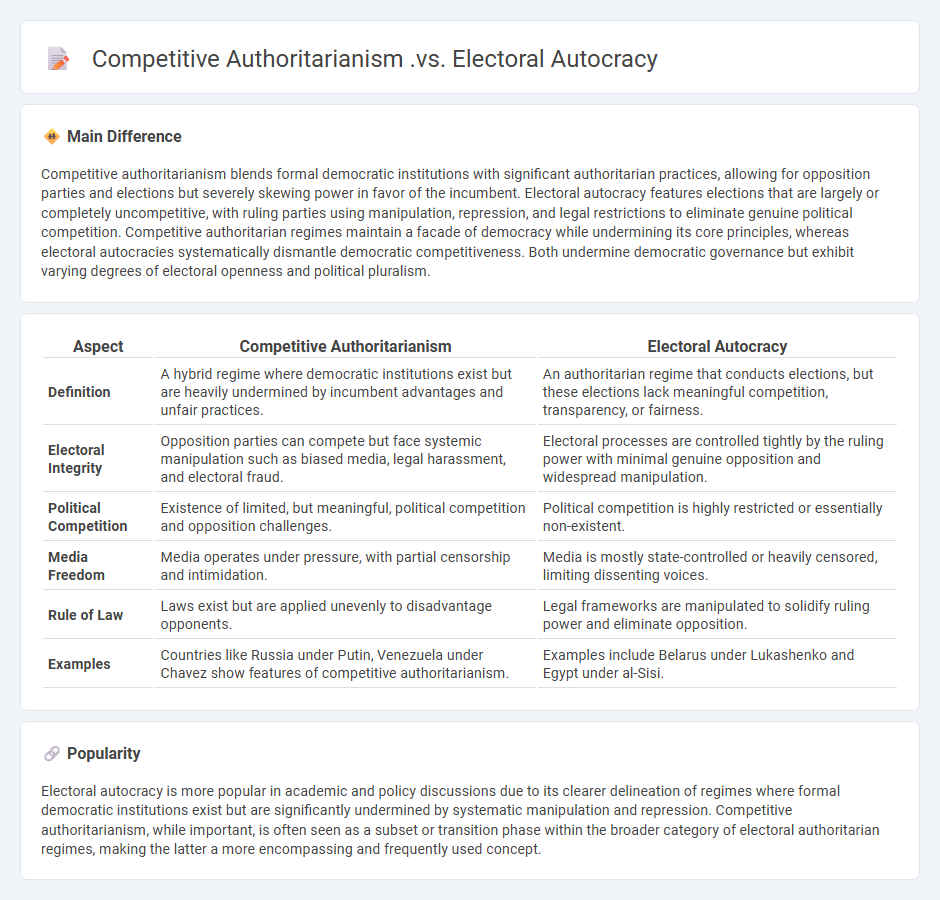 The Difference Between Competitive Authoritarianism vs Electoral Autocracy in Politics
