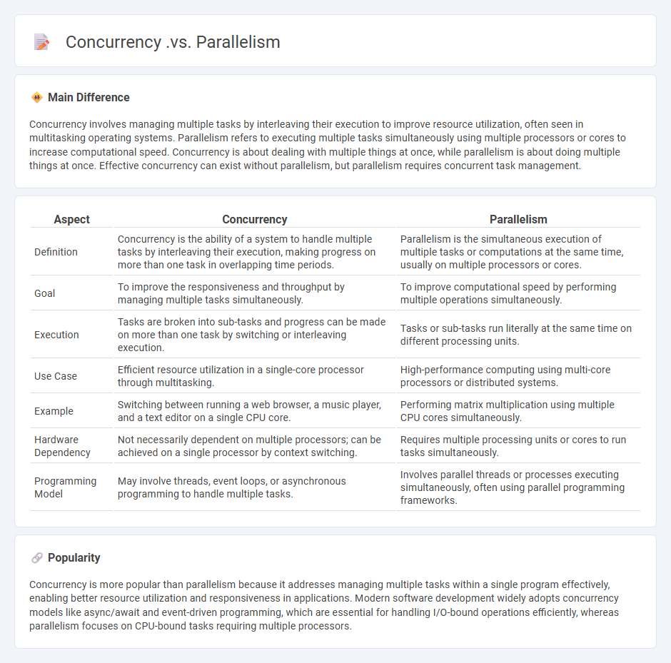 Concurrency vs Parallelism in Computing - Understanding the Key Differences and Use Cases