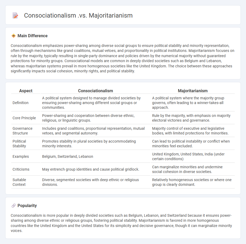 Consociationalism vs Majoritarianism Politics - Understanding the Key Differences and When Each System Works Best