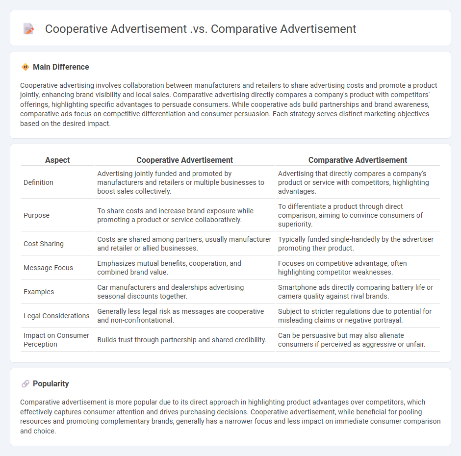 Cooperative Advertisement vs Comparative Advertisement in Business - Key Differences and Strategic Uses
