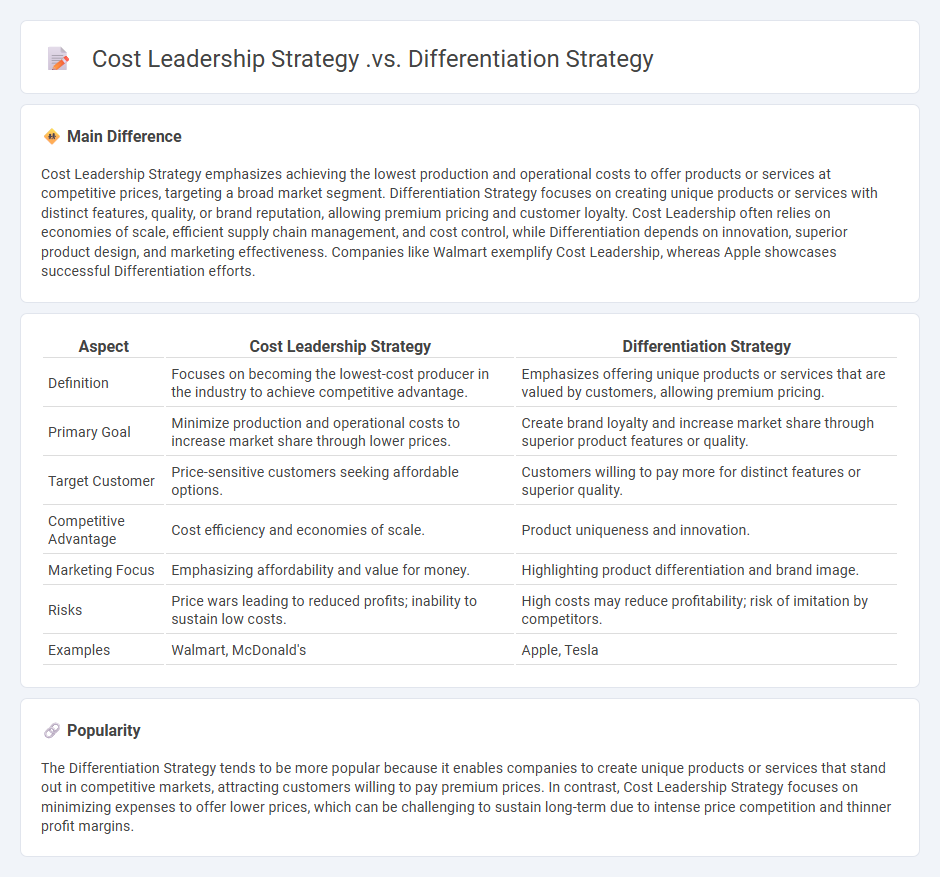 Cost Leadership Strategy vs Differentiation Strategy in Business - Understanding the Key Differences