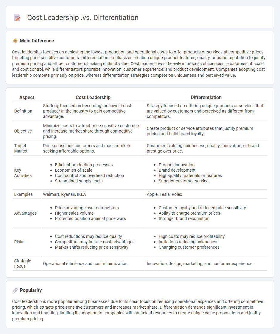 Cost Leadership vs Differentiation: Key Business Strategies and Their Core Differences