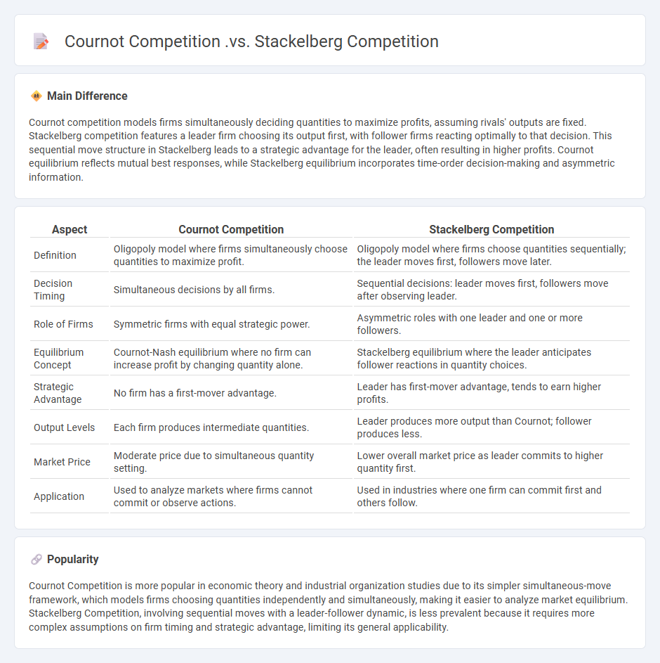 Cournot Competition vs Stackelberg Competition in Economics - Understanding the Key Differences