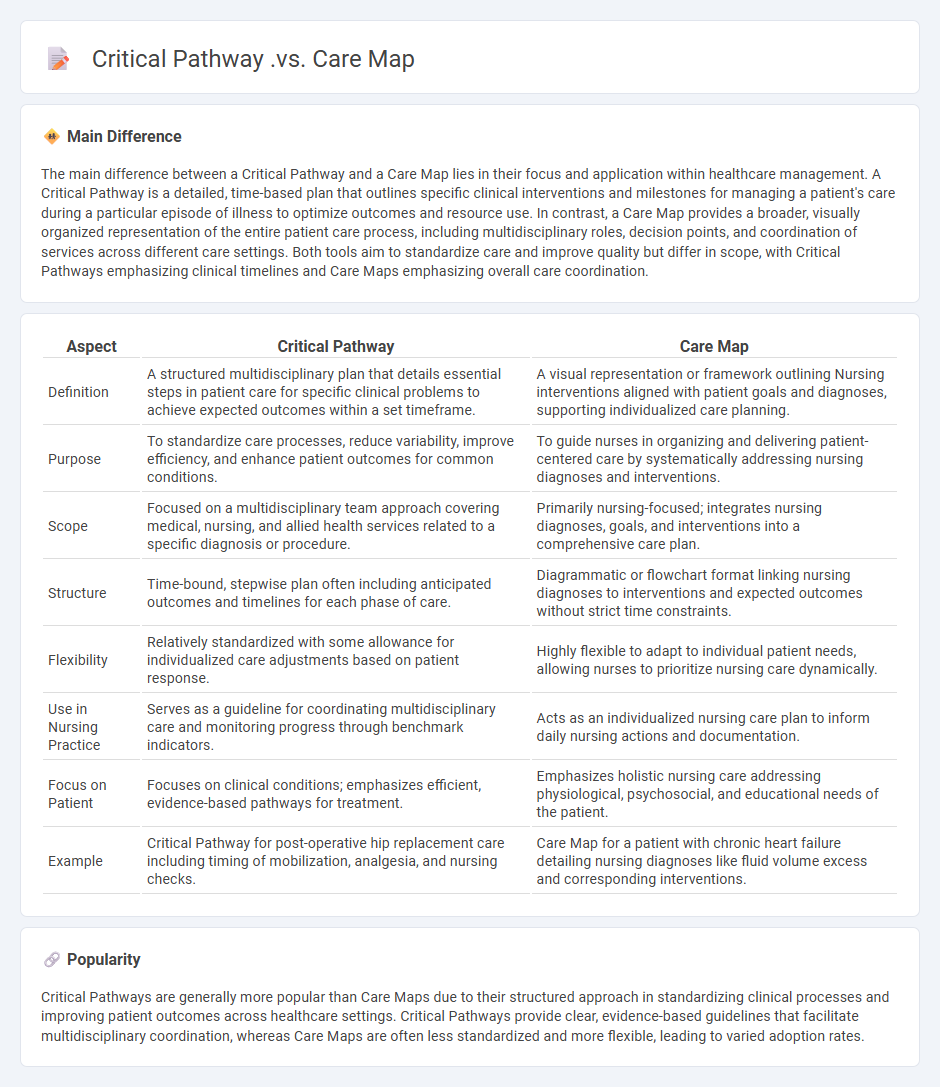 Critical Pathway vs Care Map in Nursing - Key Differences and Practical Uses