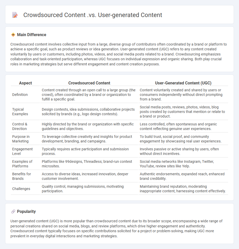 Crowdsourced Content vs User-Generated Content Marketing - Understanding the Key Differences and Benefits