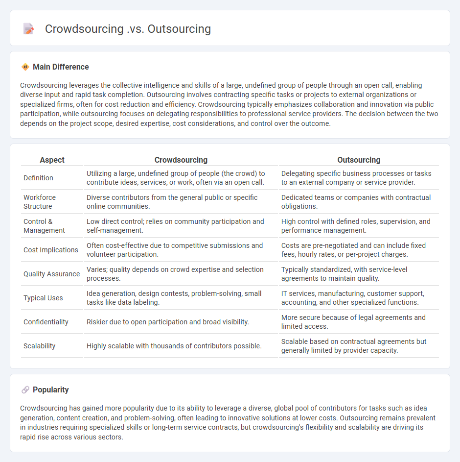 Crowdsourcing vs Outsourcing in Business - Key Differences and When to Use Each