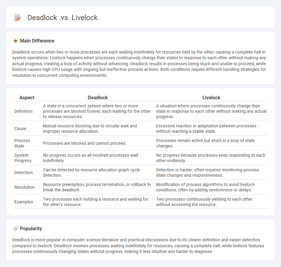 Deadlock vs Livelock in Computer Systems - What's the Key Difference?