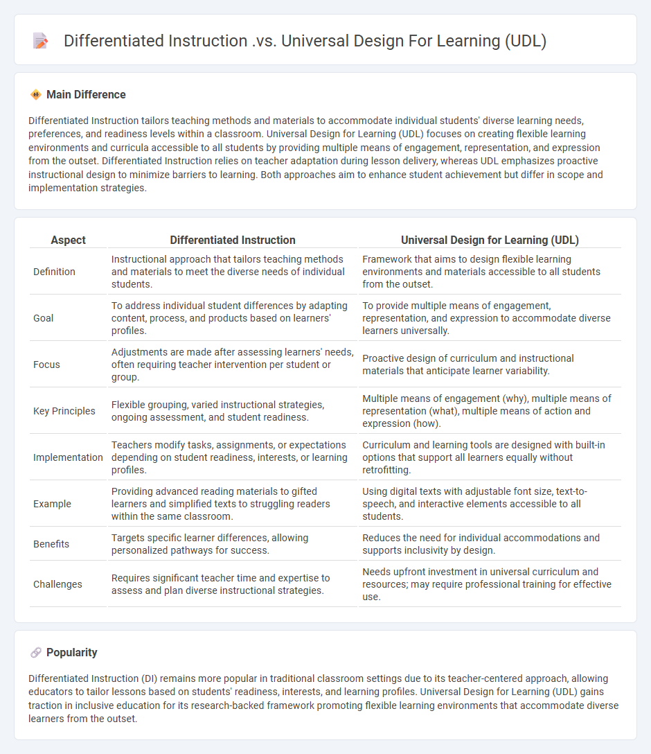 Differentiated Instruction vs Universal Design for Learning in Education - Key Differences and Implications