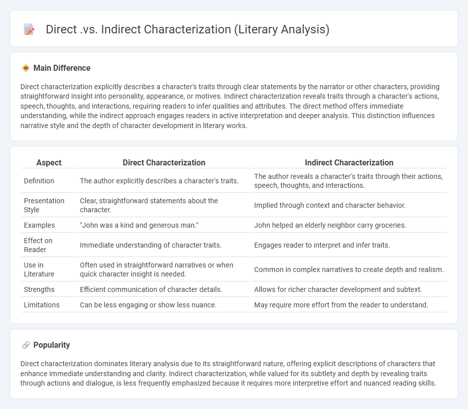 Direct vs Indirect Characterization - Understanding Methods of Character Development in Literature