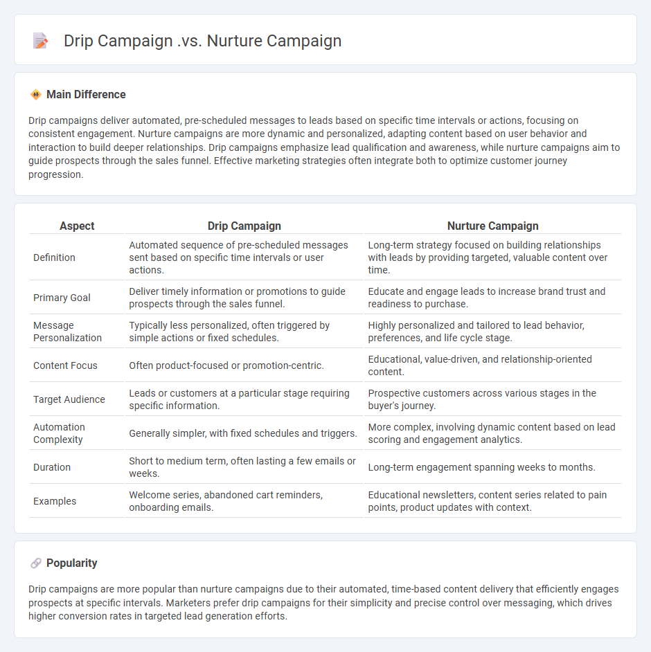 Drip Campaign vs Nurture Campaign Marketing - Key Differences and Choosing the Right Approach