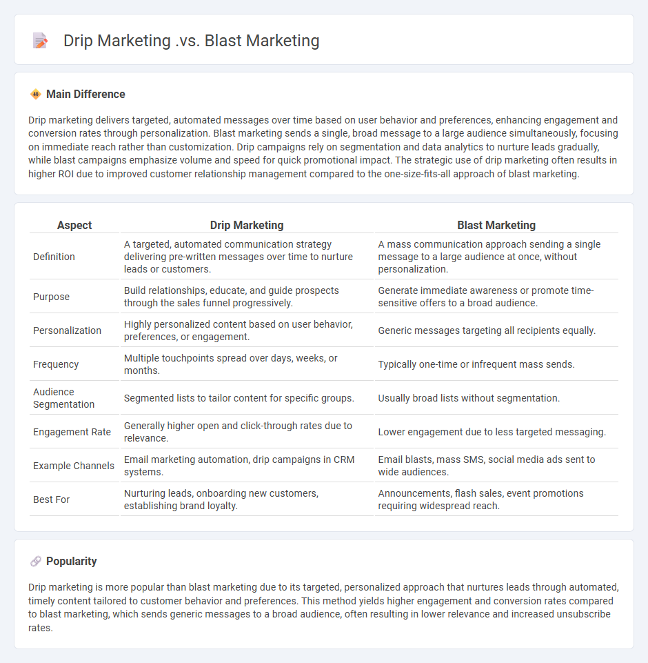 The Difference Between Drip Marketing vs Blast Marketing - Choosing the Right Approach
