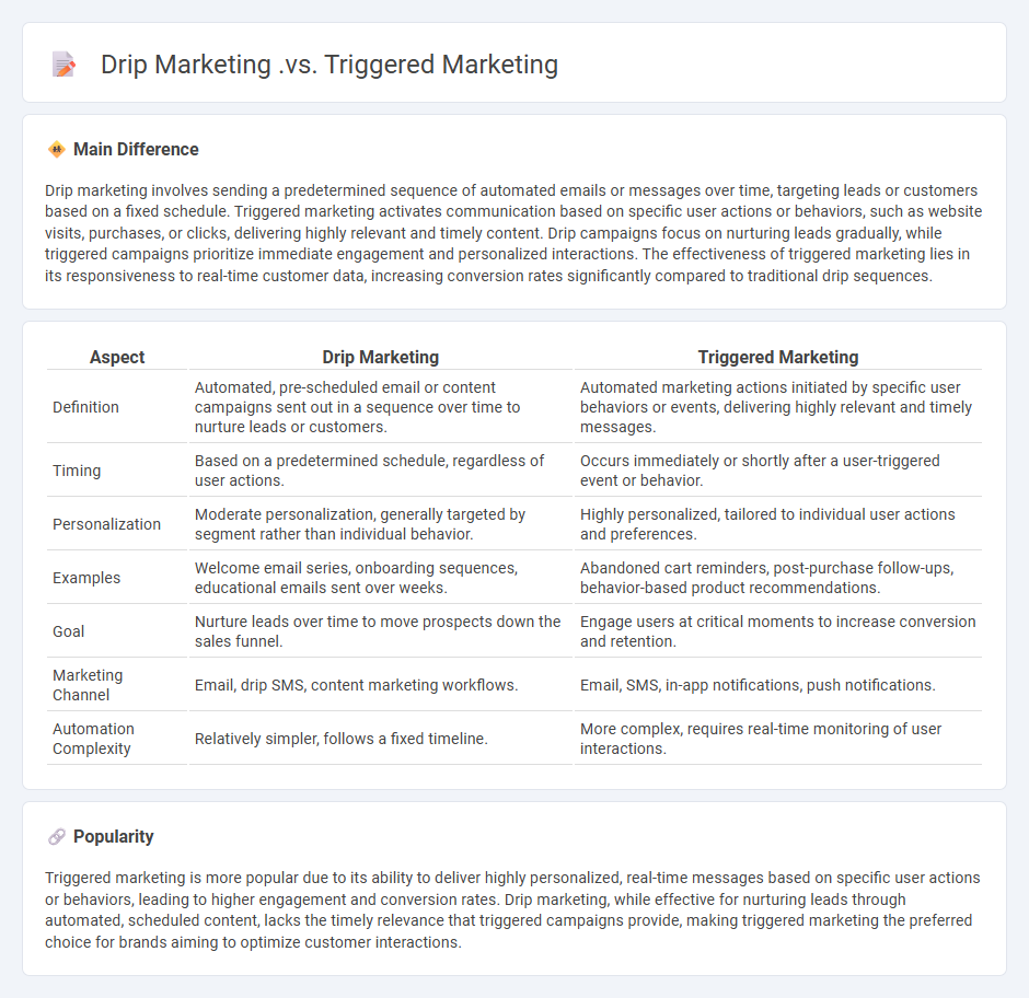 Drip Marketing vs Triggered Marketing - Understanding the Key Differences and Choosing the Right Approach