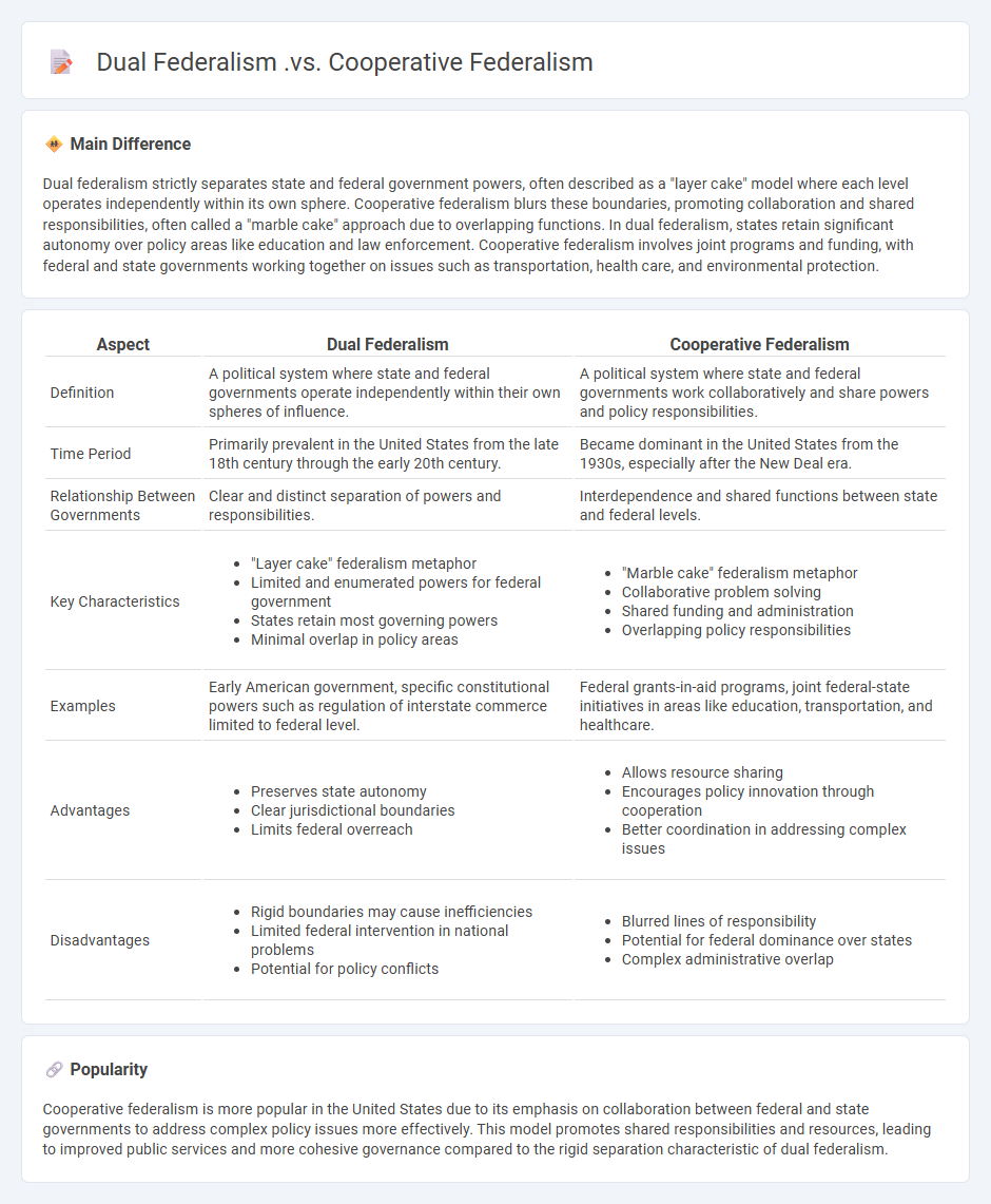 Dual Federalism vs Cooperative Federalism: Understanding the Key Differences in Political Structure