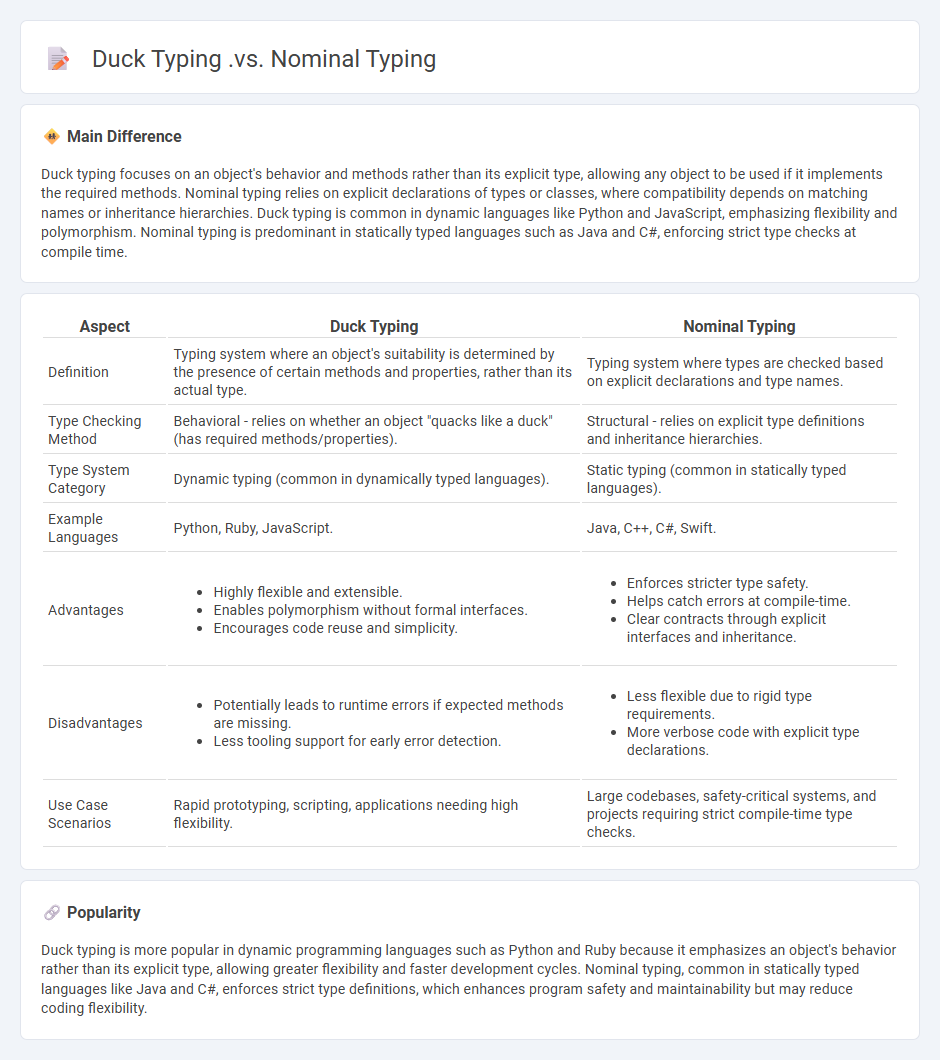 Duck Typing vs Nominal Typing in Programming Languages - Understanding Their Key Differences