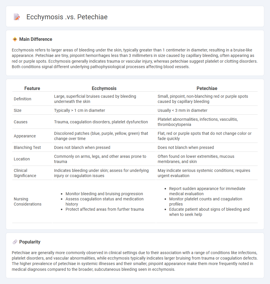 Ecchymosis vs Petechiae in Nursing: Key Differences, Causes, and Nursing Assessments