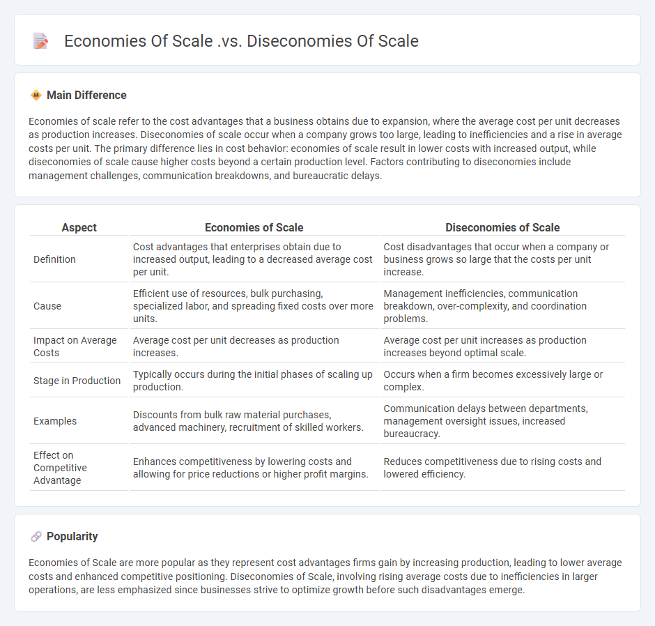 Economies of Scale vs Diseconomies of Scale in Business - Key Differences and Impacts on Growth