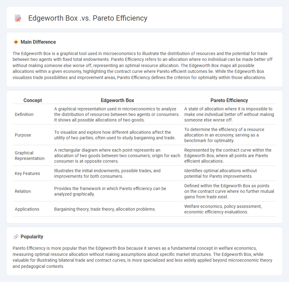 Edgeworth Box vs Pareto Efficiency in Economics - Understanding Their Differences and Interconnection