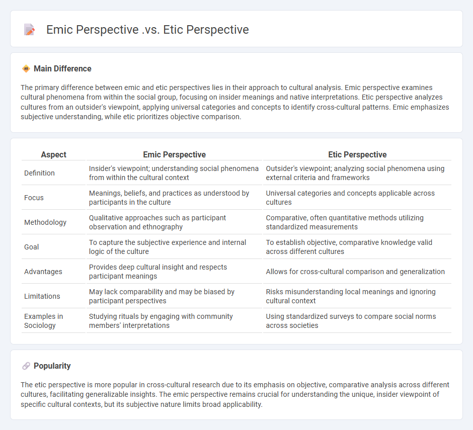 Emic Perspective vs Etic Perspective in Sociology - Understanding the Key Differences