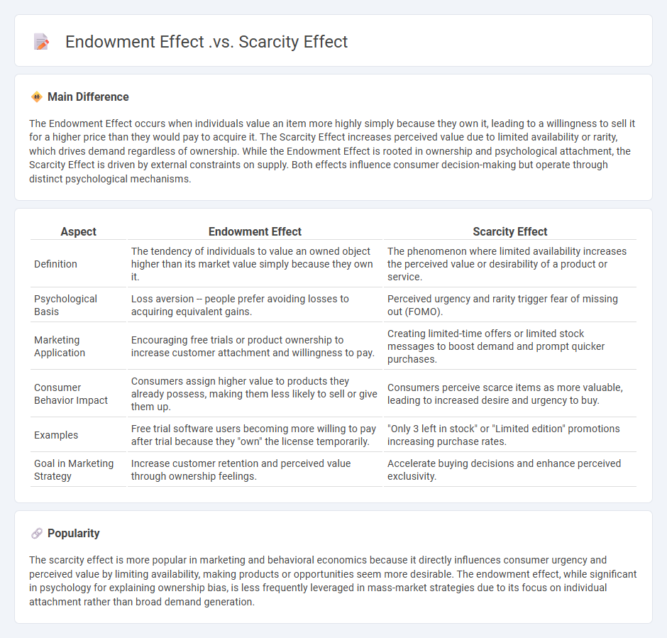 Endowment Effect vs Scarcity Effect in Marketing - Key Differences and Strategic Applications
