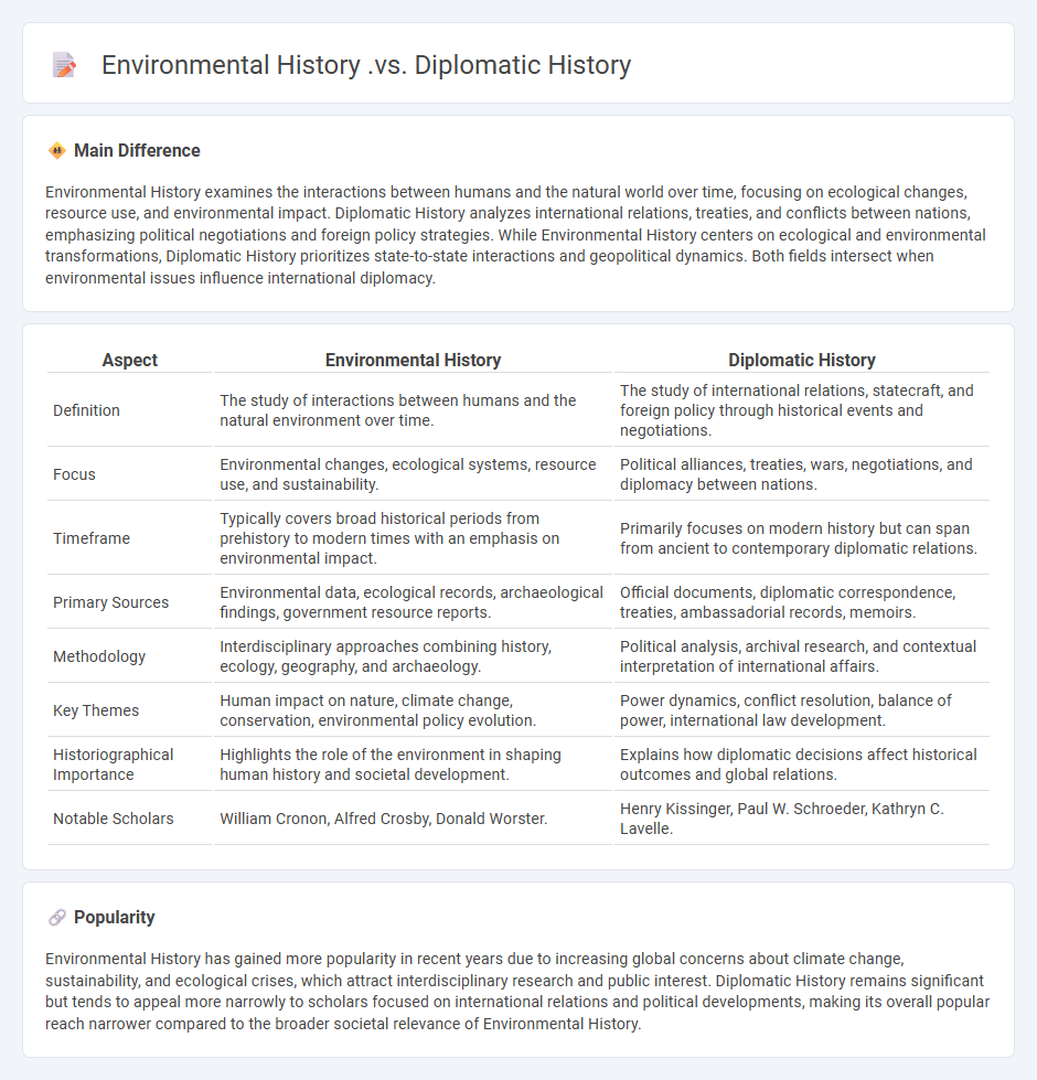 Environmental History vs Diplomatic History - Understanding the Differences and Their Importance