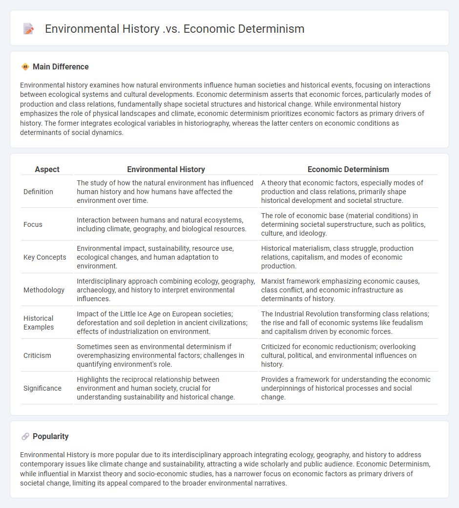 Environmental History vs Economic Determinism History - Understanding the Core Differences and Perspectives