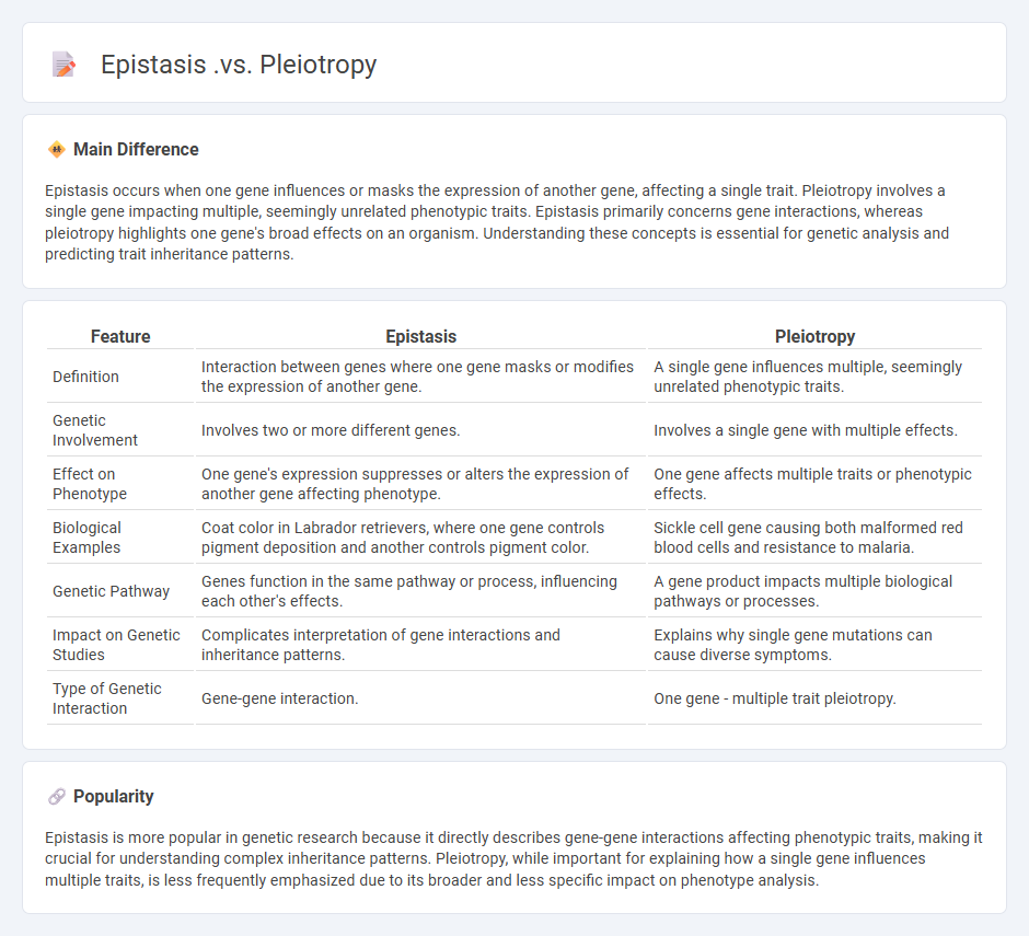 Epistasis vs Pleiotropy in Biology - Key Differences and Biological Significance