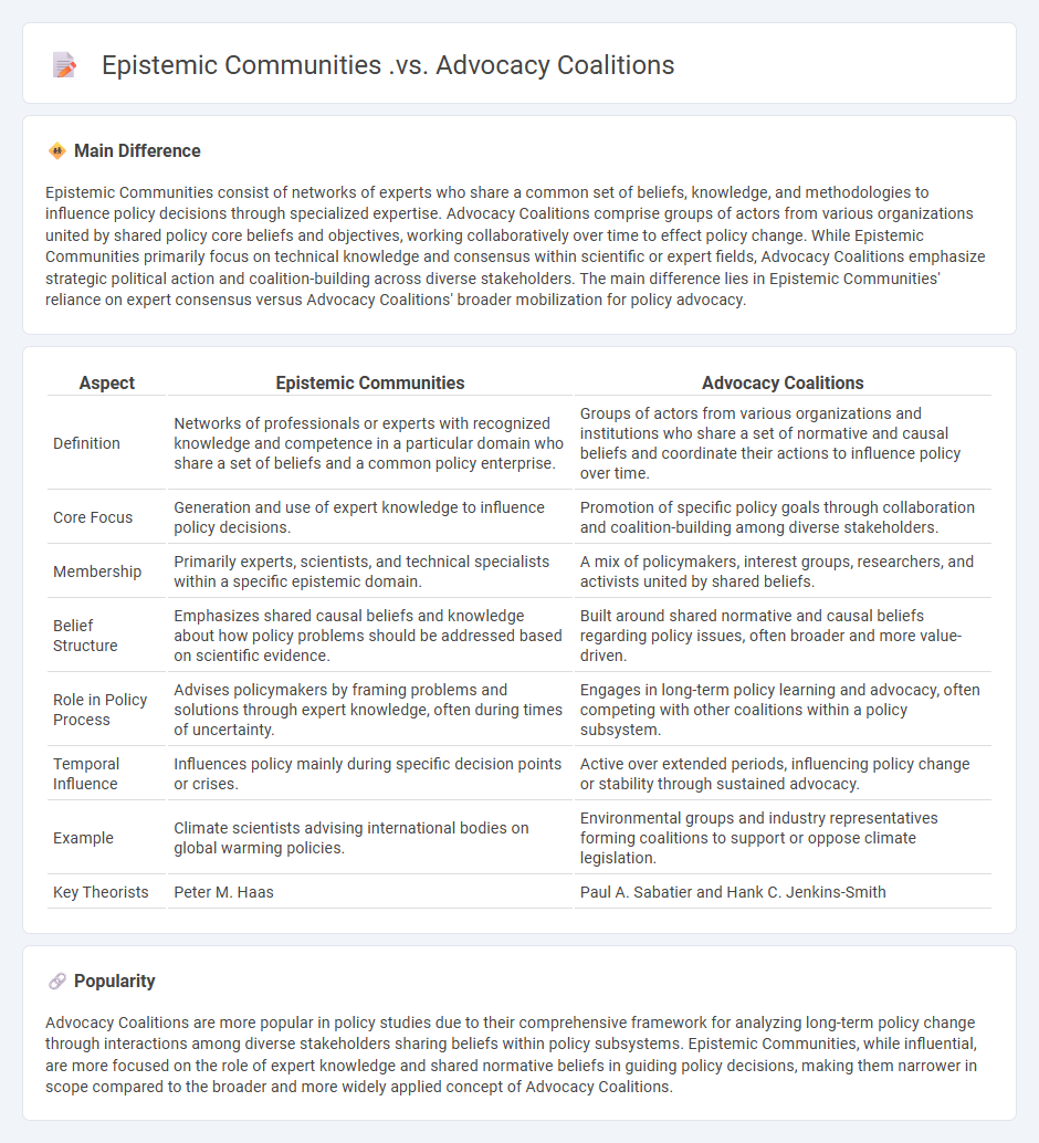 Epistemic Communities vs Advocacy Coalitions in Politics: Understanding Key Differences and Their Influence on Policy